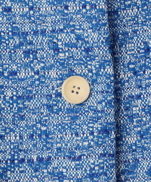 GALLEGO DESPORTES（ギャレゴデスポート）の「GALLEGO DESPORTES | ツイード ショートジャケット WOMEN（テーラードジャケット・レディース・ブルー・S）」の8枚目の写真