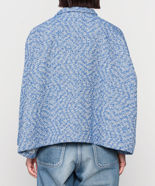 GALLEGO DESPORTES（ギャレゴデスポート）の「GALLEGO DESPORTES | ツイード ショートジャケット WOMEN（テーラードジャケット・レディース・ブルー・S）」の11枚目の写真