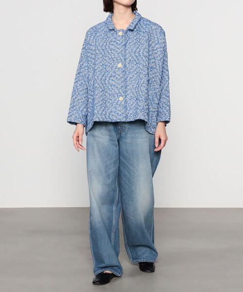 GALLEGO DESPORTES（ギャレゴデスポート）の「GALLEGO DESPORTES | ツイード ショートジャケット WOMEN（テーラードジャケット・レディース・ブルー・S）」の12枚目の写真