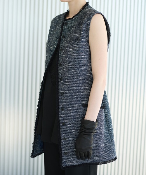 em. エムドットTweed Gilet ツイードジレ Tweed Gilet – em.