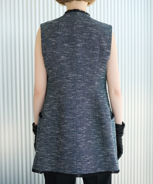 セール】ミックスツイードジレ / Mix Tweed Gilet（テーラード
