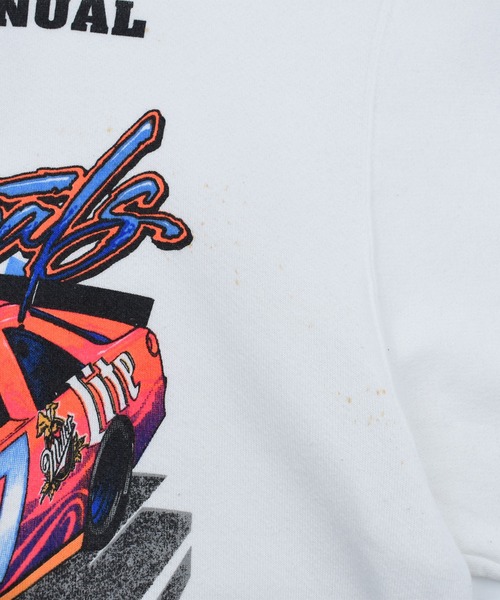 VINTAGE(ヴィンテージ)の「【ヴィンテージ古着】90’s ONITA “Slinger speedway ’97” レーシング スウェット USA製(スウェット・メンズ・ホワイト・X-LARGE)」の3枚目の写真