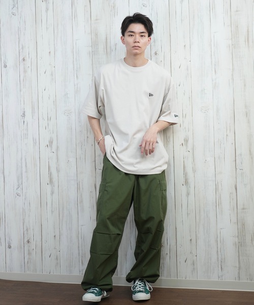 NEW ERA（ニューエラ）の「【ムラサキスポーツ限定】NEW ERA/ニューエラ 半袖Tシャツ バックプリント 吸水速乾 14670925/14670926/14670927（Tシャツ/カットソー・メンズ・ホワイト/ブラック/ストーン・L/M/XXL/XL）」の14枚目の写真