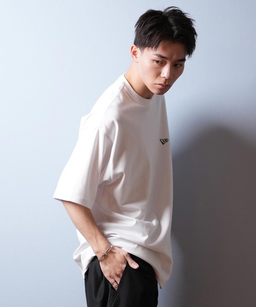NEW ERA（ニューエラ）の「【ムラサキスポーツ限定】NEW ERA/ニューエラ 半袖Tシャツ バックプリント 吸水速乾 14670925/14670926/14670927（Tシャツ/カットソー・メンズ・ホワイト/ブラック/ストーン・L/M/XXL/XL）」の7枚目の写真