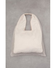 チュールレイヤードトートバッグ