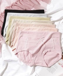 Lace Ladies（レースレディース）の「【7枚セット】ソリッドカラー リボン ボーイズレッグ ショーツ（ショーツ）」