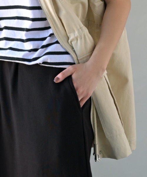 HUG.U（ハグユー）の「おしゃラク。 スウェットロングスカート 選べる2丈（スカート・レディース・カーキ/ブラック/グレー/ブラウン/グレー系その他/グレー系その他2/ブルー/ブラック系その他・トール丈/レギュラー丈）」の21枚目の写真