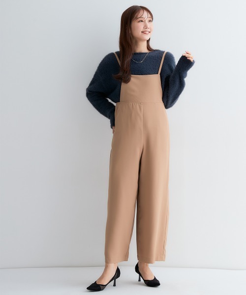 Petitjo（プッチージョ）の「小さいサイズ　後ろリボンサロペット　低身長さん・小柄女性（つなぎ/オールインワン・レディース・ブラウン系/ブラック・XS-S/M-L）」の12枚目の写真