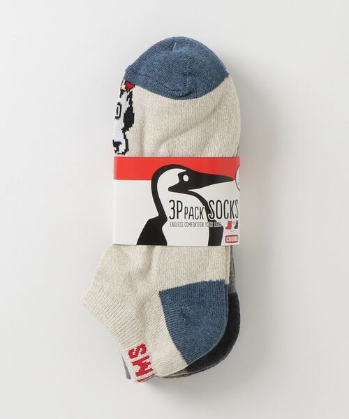 CHUMS(チャムス)の「【CHUMS】 3P Booby CHUMS Ankle Socks スリーピーブービーチャムスアンクルソックス(ソックス/靴下・メンズ・その他・SMALL/MEDIUM)」の10枚目の写真