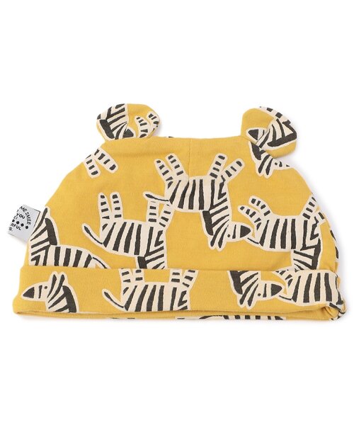 BREEZE(ブリーズ)の「総柄耳付き帽子 マイファーストブリーズ(ニットキャップ/ビーニー・キッズ・ブラック/レッド/イエロー/ミント・46/44)」の15枚目の写真