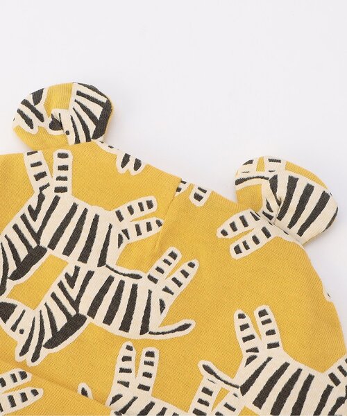 BREEZE(ブリーズ)の「総柄耳付き帽子 マイファーストブリーズ(ニットキャップ/ビーニー・キッズ・ブラック/レッド/イエロー/ミント・46/44)」の19枚目の写真