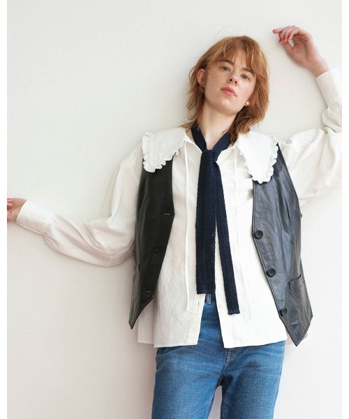 THE SHINZONE(ザ シンゾーン)の「THE SHINZONE ORGANIC COTTON GAUZE BLOUSE 24AMSBL01(シャツ/ブラウス・レディース・ホワイト・FREE)」の1枚目の写真