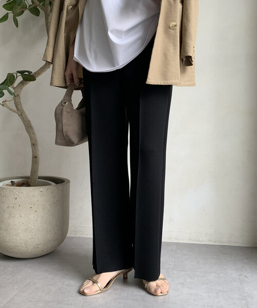 DouDou（ドゥドゥ）の「【WEB限定】ダンボールストレートパンツ（その他パンツ・レディース・オフホワイト/ブラック/ライトグレー・38/36）」の17枚目の写真
