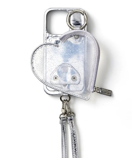 ajew（エジュー）の「ajew/エジュー/PVC heart/i Phone16_16Pro