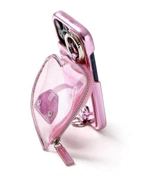 iPhoneアクセサリー ajew PVC heart iphone16pro ajew スマホケース 「ajew」PVC HEART PLANET POCKET