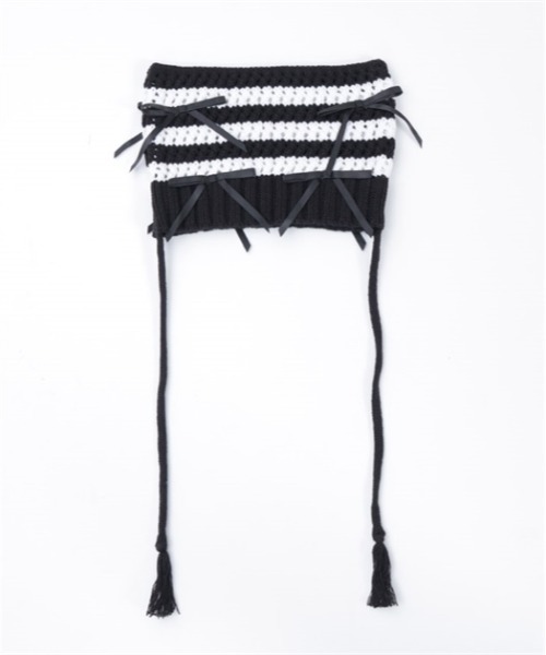 axes femme POETIQUE(アクシーズファムポエティック)の「猫耳サブカルニット帽(ニットキャップ/ビーニー・レディース・ホワイト/ワイン/ブラック・FREE)」の12枚目の写真