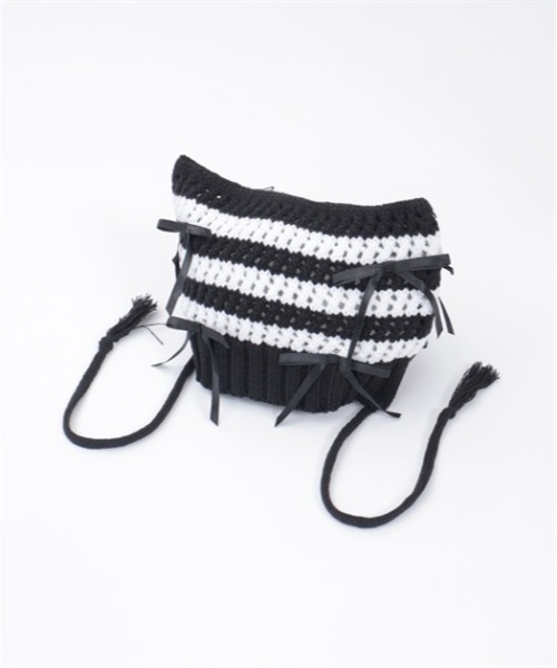 axes femme POETIQUE(アクシーズファムポエティック)の「猫耳サブカルニット帽(ニットキャップ/ビーニー・レディース・ホワイト/ワイン/ブラック・FREE)」の17枚目の写真