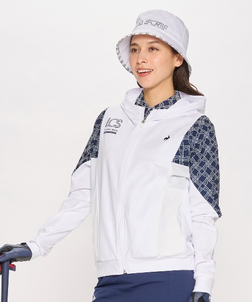 ルコックスポルティフ  フーディー ルコックスポルティフ le coq sportif ハーフゲージニット