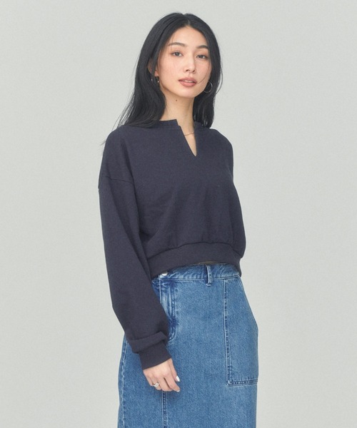 BLUE×PALANG(ブルーパラン)の「【ZOZOTOWN限定カラー】LOGO CROPPED SWEAT(スウェット・レディース・ネイビー/ロイヤルブルー/アイボリー/ライトブルー・FREE)」の19枚目の写真