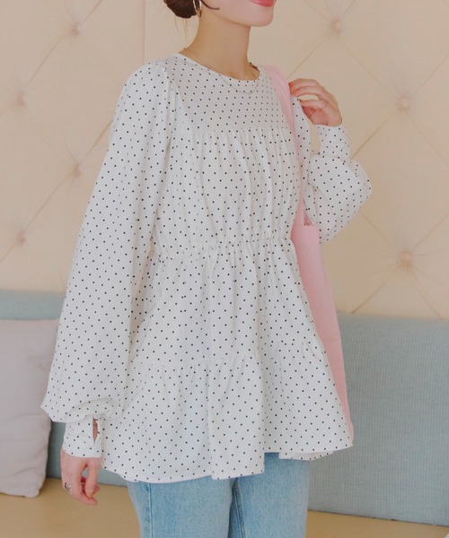 [ラッシュガード]選べる2タイプ指穴付きティアードデザイントップス