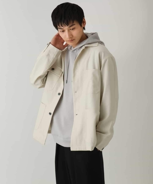 a.v.v(アーヴェヴェ)の「【イージーケア/洗濯機で洗える】ワイドシルエットカバーオール(カバーオール・メンズ・ライトグレー/アイボリー・48/46)」の15枚目の写真