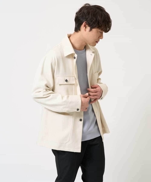 a.v.v(アーヴェヴェ)の「【イージーケア/洗濯機で洗える】ワイドシルエットカバーオール(カバーオール・メンズ・ライトグレー/アイボリー・48/46)」の17枚目の写真