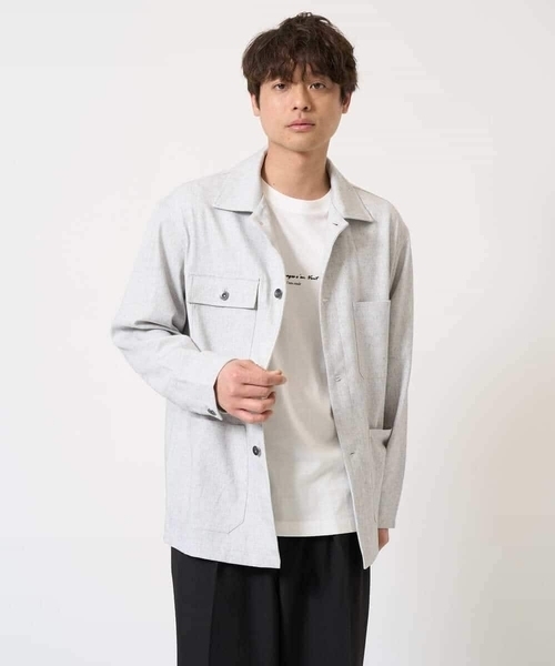 a.v.v(アーヴェヴェ)の「【イージーケア/洗濯機で洗える】ワイドシルエットカバーオール(カバーオール・メンズ・ライトグレー/アイボリー・48/46)」の20枚目の写真