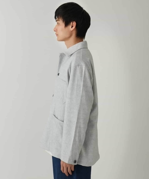 a.v.v(アーヴェヴェ)の「【イージーケア/洗濯機で洗える】ワイドシルエットカバーオール(カバーオール・メンズ・ライトグレー/アイボリー・48/46)」の22枚目の写真