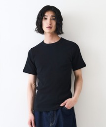 【HANES/ヘインズ】BEEFY リブクルーネックTシャツ