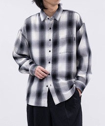 Naive magic（ナイーブマジック）の「【a】ルーズサイズ オンブレ チェックシャツ（シャツ/ブラウス）」