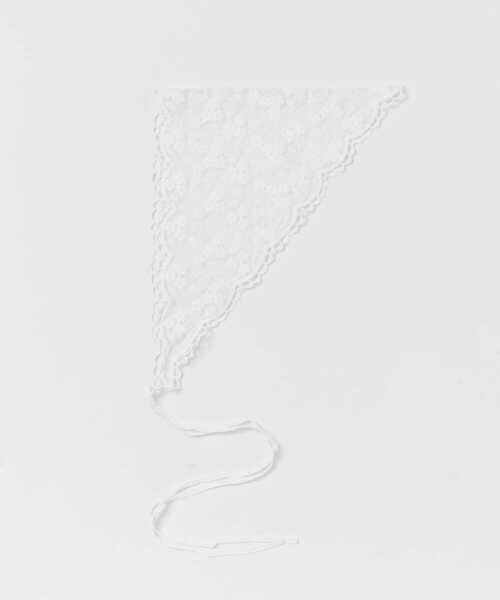 SMELLY(スメリー)の「レースバブーシュカ(バンダナ/スカーフ・レディース・オフホワイト・-)」の5枚目の写真