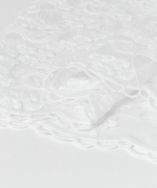 SMELLY(スメリー)の「レースバブーシュカ(バンダナ/スカーフ・レディース・オフホワイト・-)」の7枚目の写真