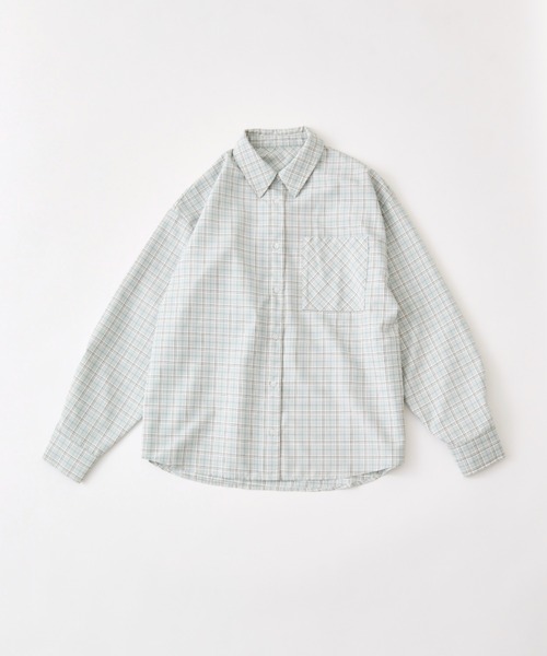 OLIVE des OLIVE(オリーブデオリーブ)の「Bigシャツ(シャツ/ブラウス・レディース・サックスブルー/ブラック/イエロー/ミント/ブラウン・FREE)」の6枚目の写真