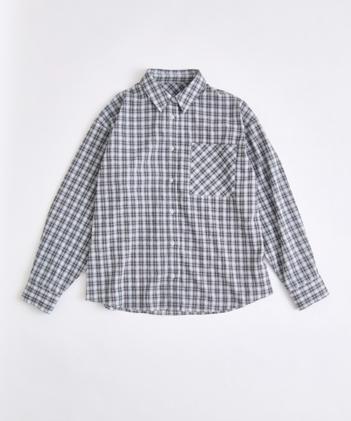 OLIVE des OLIVE(オリーブデオリーブ)の「Bigシャツ(シャツ/ブラウス・レディース・サックスブルー/ブラック/イエロー/ミント/ブラウン・FREE)」の8枚目の写真