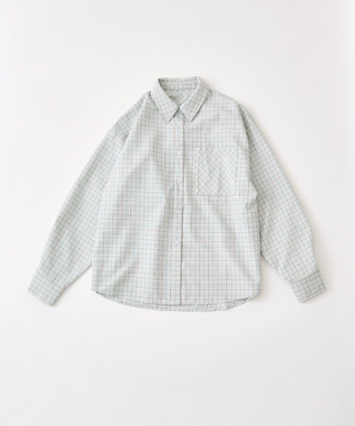 OLIVE des OLIVE(オリーブデオリーブ)の「Bigシャツ(シャツ/ブラウス・レディース・サックスブルー/ブラック/イエロー/ミント/ブラウン・FREE)」の9枚目の写真