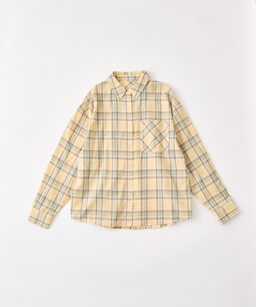 OLIVE des OLIVE(オリーブデオリーブ)の「Bigシャツ(シャツ/ブラウス・レディース・サックスブルー/ブラック/イエロー/ミント/ブラウン・FREE)」の10枚目の写真