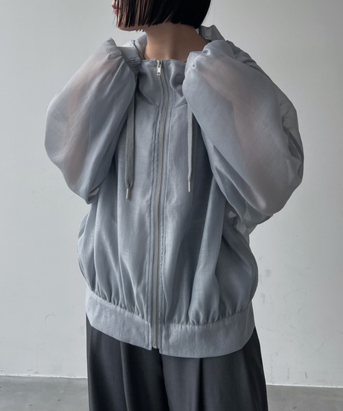 bita.(ビタ)の「フーディシアーブルゾン(ブルゾン・レディース・ブラック/アイボリー/グレー・FREE)」の19枚目の写真