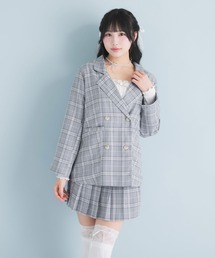 即納◆FASHION NOVA◆チェック ジャケット セットアップ★ブルー ブルーチェックセットアップ | BrillantSelect Store