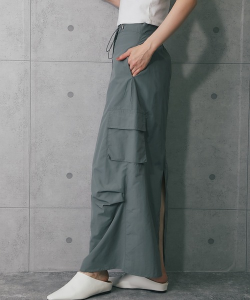 ANOTHER S（アナザーエス）の「ロングスカート（スカート・レディース・ブラック/ホワイト/グリーン・FREE）」の11枚目の写真