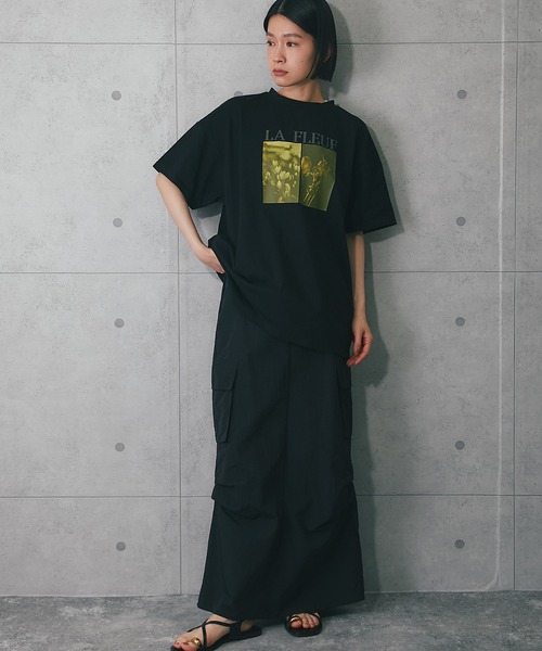 ANOTHER S（アナザーエス）の「ロングスカート（スカート・レディース・ブラック/ホワイト/グリーン・FREE）」の17枚目の写真