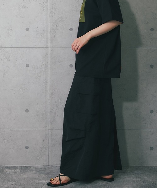 ANOTHER S（アナザーエス）の「ロングスカート（スカート・レディース・ブラック/ホワイト/グリーン・FREE）」の18枚目の写真