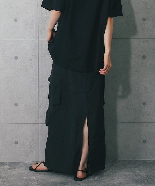 ANOTHER S（アナザーエス）の「ロングスカート（スカート・レディース・ブラック/ホワイト/グリーン・FREE）」の19枚目の写真