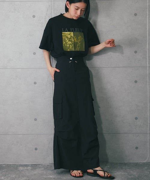 ANOTHER S（アナザーエス）の「ロングスカート（スカート・レディース・ブラック/ホワイト/グリーン・FREE）」の20枚目の写真