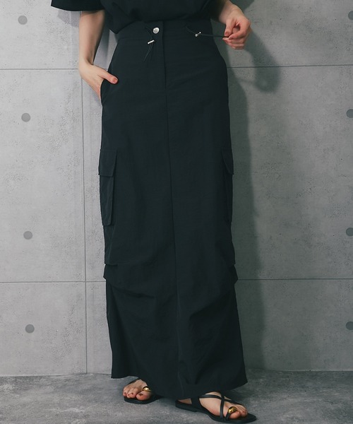 ANOTHER S（アナザーエス）の「ロングスカート（スカート・レディース・ブラック/ホワイト/グリーン・FREE）」の16枚目の写真