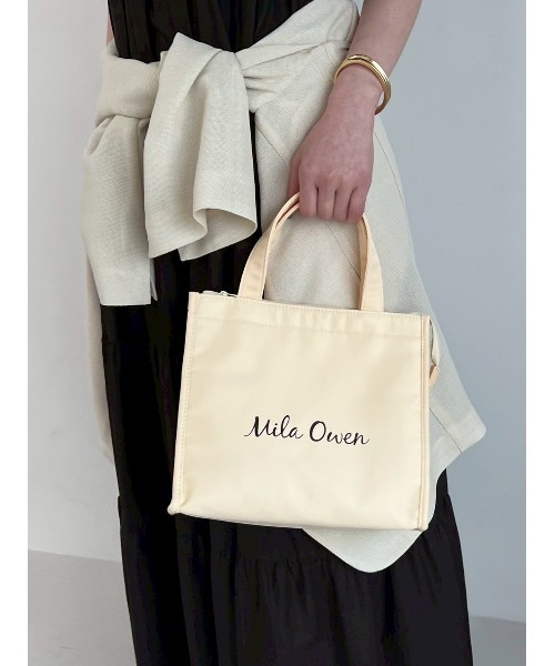 Mila Owen（ミラオーウェン）の「保冷バッグ小（ハンドバッグ・レディース・アイボリー/ブラック/ピンク/モカ・FREE）」の5枚目の写真