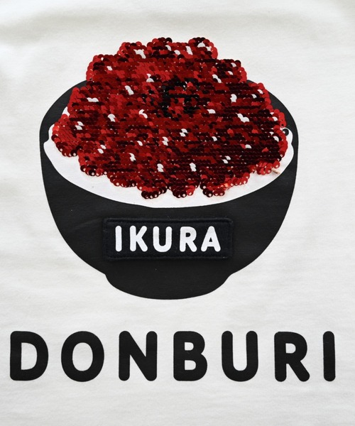 CHEEK ROOM（チークルーム）の「CHEEK ROOM/チークルーム 海鮮丼Tシャツ（Tシャツ/カットソー・キッズ・ブルー/イエロー/オフホワイト・90cm/100cm/110cm/120cm/130cm/80ｃｍ）」の5枚目の写真