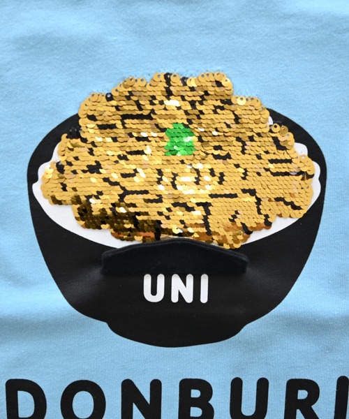 CHEEK ROOM（チークルーム）の「CHEEK ROOM/チークルーム 海鮮丼Tシャツ（Tシャツ/カットソー・キッズ・ブルー/イエロー/オフホワイト・90cm/100cm/110cm/120cm/130cm/80ｃｍ）」の11枚目の写真