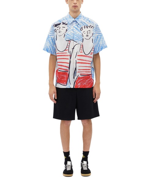 MSGM（エムエスジーエム）の「MSGM×LUKE EDWARD HALL コラボレーショングラフィックシャツ（シャツ/ブラウス・メンズ・ライトブルー・38）」の2枚目の写真