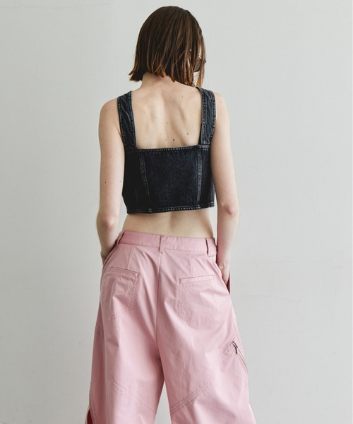 Studs Denim Bustier/スタッズデニムビスチェ【MAISON SPECIAL