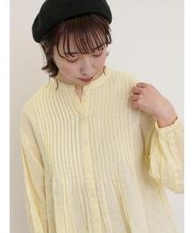 Samansa Mos2 | インドガーゼピンタックシャツ(シャツ/ブラウス)